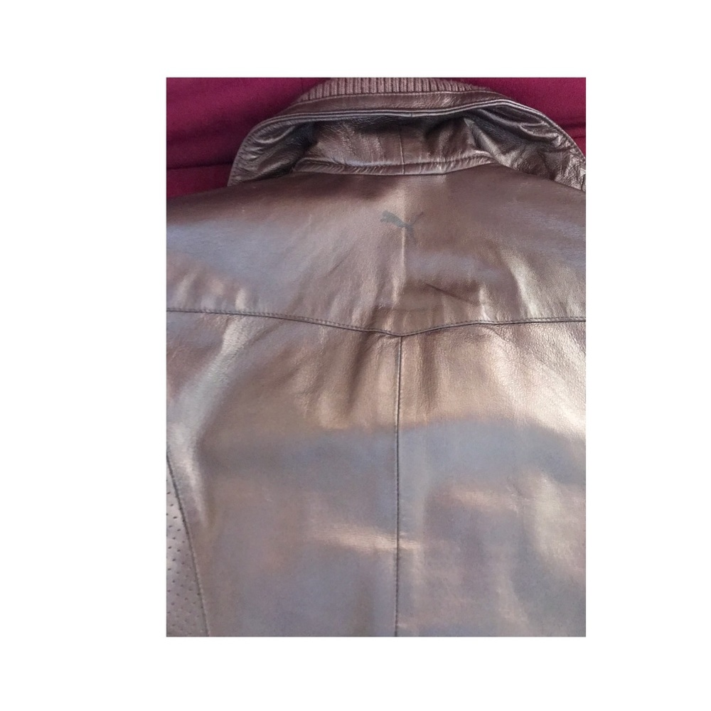 Metallic Leather Puma Jacket - Picture 3 of 6
